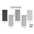 OLIVIA ROCCO 5 Pack Cotton Terry Kitchen Towels 45x65cm Super Absorbent Quick Drying