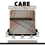 OLIVIA ROCCO Eco Friendly Recycled Cotton Picnic Blanket 130 x 150 cm Check Stripe Design
