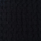 OLIVIA ROCCO Florian Checked Throw Blanket 100% Cotton Black Bedspread For Sofas