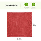 OLIVIA ROCCO Belmont Viscose Stripe Red Towels 100% Cotton Hotel Quality Super Absorbent