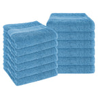 OLIVIA ROCCO Rhodes Towel Aqua 100% Cotton Hotel Quality Soft Super Absorbent Hand Towels