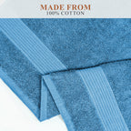 OLIVIA ROCCO Rhodes Towel Aqua 100% Cotton Hotel Quality Soft Super Absorbent Hand Towels