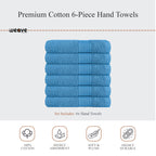OLIVIA ROCCO Rhodes Towel Aqua 100% Cotton Hotel Quality Soft Super Absorbent Hand Towels