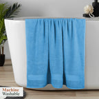 OLIVIA ROCCO Rhodes Towel Aqua 100% Cotton Hotel Quality Soft Super Absorbent Hand Towels