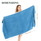 OLIVIA ROCCO Rhodes Towel Aqua 100% Cotton Hotel Quality Soft Super Absorbent Hand Towels