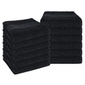 OLIVIA ROCCO Rhodes Towel Black 100% Cotton Hotel Quality Super Absorbent Hand Towels