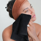 OLIVIA ROCCO Rhodes Towel Black 100% Cotton Hotel Quality Super Absorbent Hand Towels