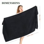 OLIVIA ROCCO Rhodes Towel Black 100% Cotton Hotel Quality Super Absorbent Hand Towels