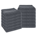 OLIVIA ROCCO Rhodes Towel Grey 100% Cotton Hotel Quality Soft Super Absorbent Hand Bath