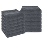 OLIVIA ROCCO Rhodes Towel Grey 100% Cotton Hotel Quality Soft Super Absorbent Hand Bath