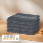 OLIVIA ROCCO Rhodes Towel Grey 100% Cotton Hotel Quality Soft Super Absorbent Hand Bath