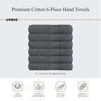 OLIVIA ROCCO Rhodes Towel Grey 100% Cotton Hotel Quality Soft Super Absorbent Hand Bath