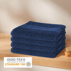 OLIVIA ROCCO Rhodes Towel Royal Blue 100% Cotton Hotel Quality Soft Super Absorbent Hand