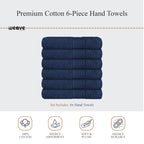OLIVIA ROCCO Rhodes Towel Royal Blue 100% Cotton Hotel Quality Soft Super Absorbent Hand
