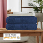OLIVIA ROCCO Rhodes Towel Royal Blue 100% Cotton Hotel Quality Soft Super Absorbent Hand