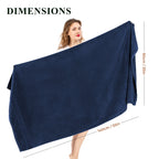 OLIVIA ROCCO Rhodes Towel Royal Blue 100% Cotton Hotel Quality Soft Super Absorbent Hand