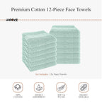 OLIVIA ROCCO Rhodes Towel Seafoam 100% Cotton Hotel Quality Soft Super Absorbent Hand