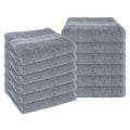 OLIVIA ROCCO Rhodes Towel Silver 100% Cotton Hotel Quality Soft And Ultra Absorbent Hand
