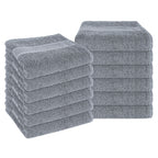 OLIVIA ROCCO Rhodes Towel Silver 100% Cotton Hotel Quality Soft And Ultra Absorbent Hand