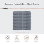 OLIVIA ROCCO Rhodes Towel Silver 100% Cotton Hotel Quality Soft And Ultra Absorbent Hand
