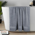 OLIVIA ROCCO Rhodes Towel Silver 100% Cotton Hotel Quality Soft And Ultra Absorbent Hand
