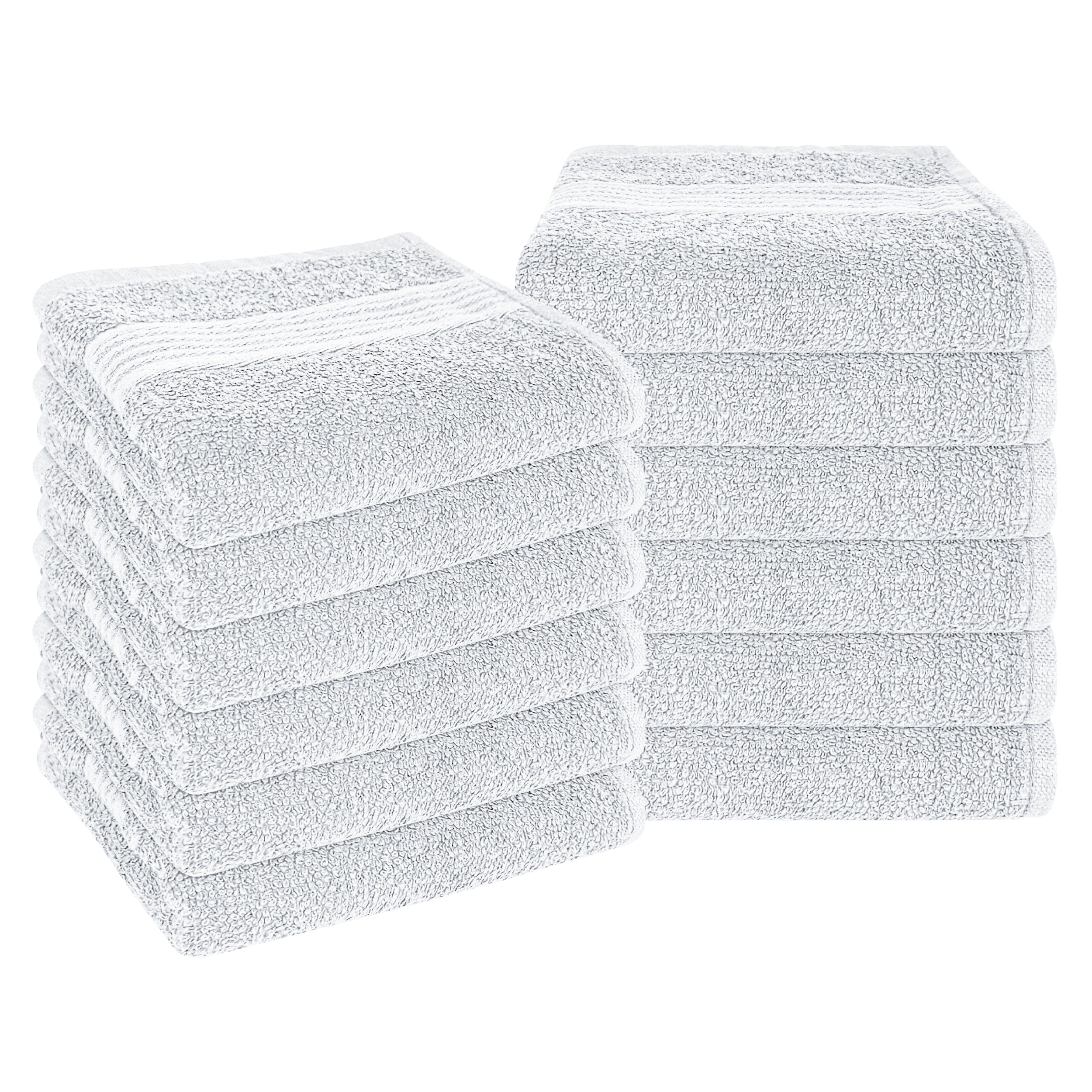 OLIVIA ROCCO Rhodes Towel White 100% Cotton Hotel Quality Soft Super Absorbent Hand Bath