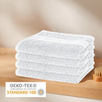 OLIVIA ROCCO Rhodes Towel White 100% Cotton Hotel Quality Soft Super Absorbent Hand Bath