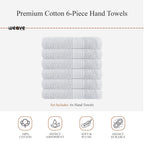 OLIVIA ROCCO Rhodes Towel White 100% Cotton Hotel Quality Soft Super Absorbent Hand Bath