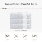 OLIVIA ROCCO Rhodes Towel White 100% Cotton Hotel Quality Soft Super Absorbent Hand Bath