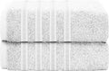 OLIVIA ROCCO Ritz Viscose Stripe Towels Super Soft Cotton Highly Absorbent Jumbo Bath