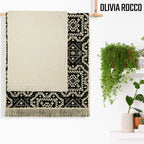 OLIVIA ROCCO 4 Piece Moroccan Towel Set 100% Cotton 500GSM High Absorbency Bath Towels