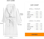 OLIVIA ROCCO Hydro Ribbed Ultra Soft 100% Cotton Hooded Bath Robe With Pockets And Belt