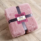 OLIVIA ROCCO Cloud Honeycomb Throw Oversized Chunky Soft Fleece Blanket Faux Fur Polyester Blend Double King Size Ideal For Beds And Sofas Warm Home Decor