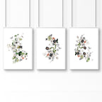 Paintings for home office | set of 3 wall art prints