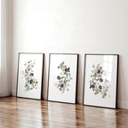 Paintings for home office | set of 3 wall art prints