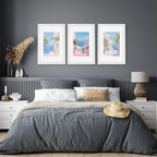 Paintings Of The Sea | Set of 3 Beach Decor Wall art Prints