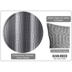 OLIVIA ROCCO Paris Cushion Covers 2 Pack Modern Grey Square Decorative Cushions With Invisible Zipper For Sofa And Bed Set - Nest UK