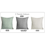 OLIVIA ROCCO Paris Cushion Covers 2 Pack Modern Grey Square Decorative Cushions With Invisible Zipper For Sofa And Bed Set - Nest UK