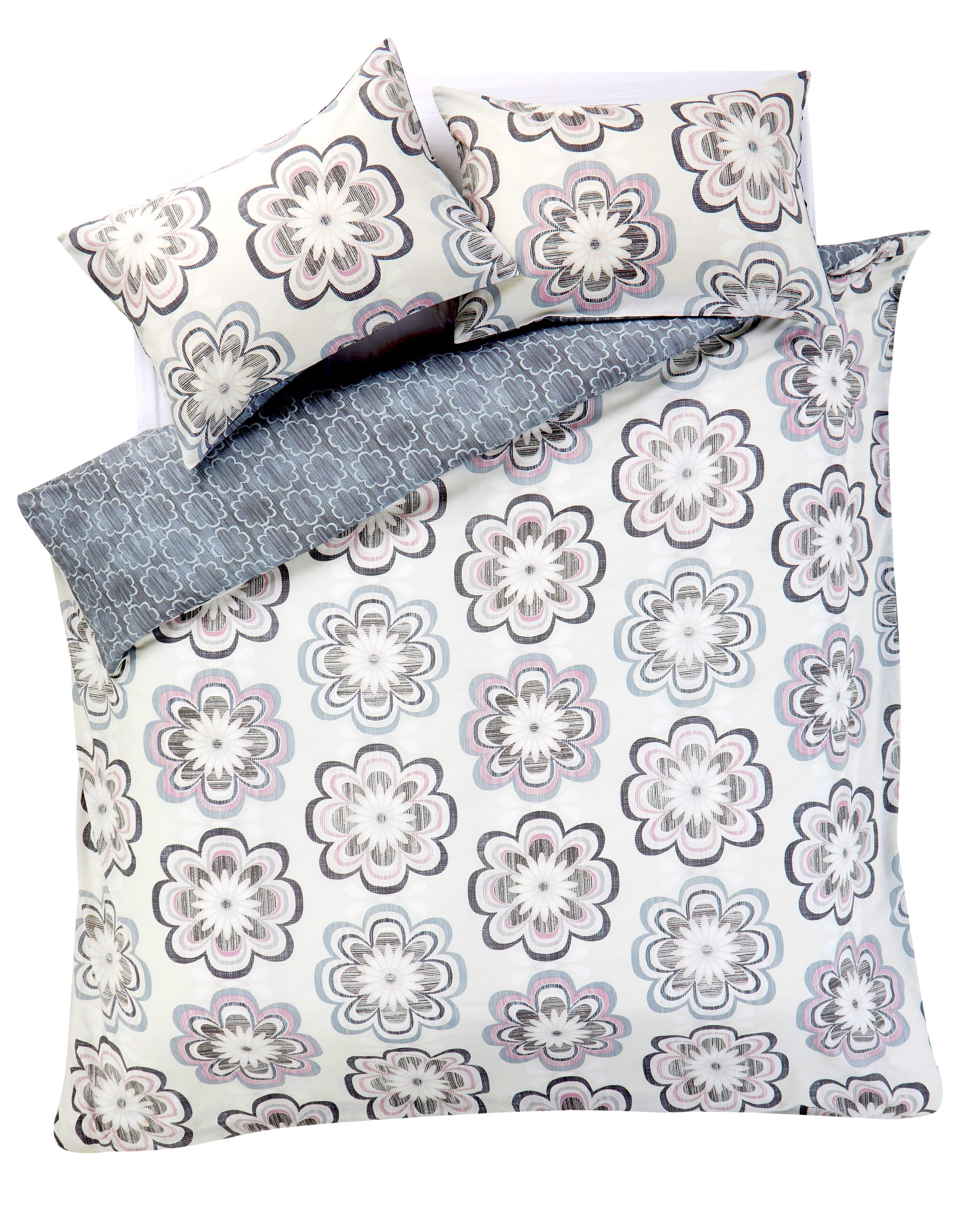 Peony Floral Cotton Rich Duvet Cover Set with Pillowcases Vibrant Modern Luxury Bedding Available in Single Double King Super King by OLIVIA ROCCO