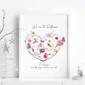 Family tree design wall art print