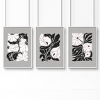 Posters For Bathrooms | Set of 3 Botanical Wall art Prints