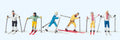 Cross Country Skiers Terrarium Figures 10312