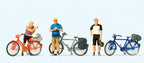 Standing Cyclists in Sportsware Terrarium Figure Set 10644