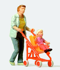 Woman with Buggy Terrarium Figure 28078