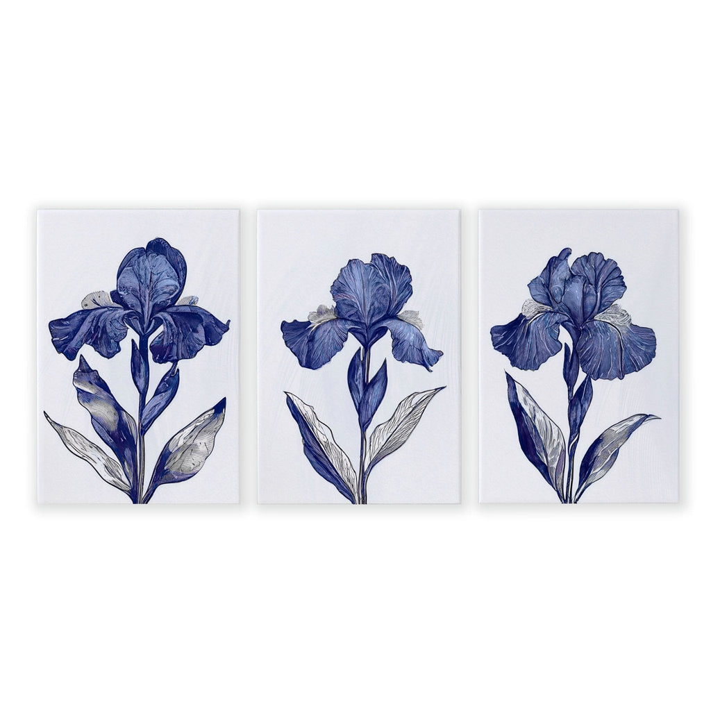 Prints For Bathroom | Set of 3 Botanical Wall art Prints