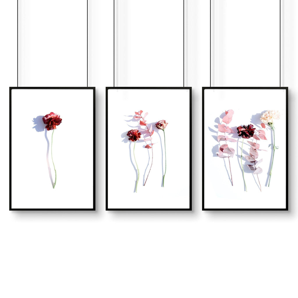 Art flowers | set of 3 framed wall art