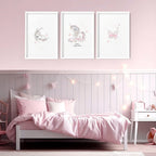 Rainbows Unicorns | Set of 3 wall art prints