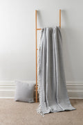 OLIVIA ROCCO Regal Handwoven Pure Cotton Throw Blanket Diamond Geometric Pattern Eco-Friendly Durable Bedspread Sofa Cover Multiple Sizes