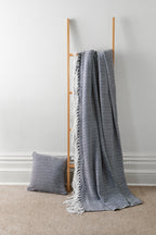 OLIVIA ROCCO Regal Handwoven Pure Cotton Throw Blanket Diamond Geometric Pattern Eco-Friendly Durable Bedspread Sofa Cover Multiple Sizes