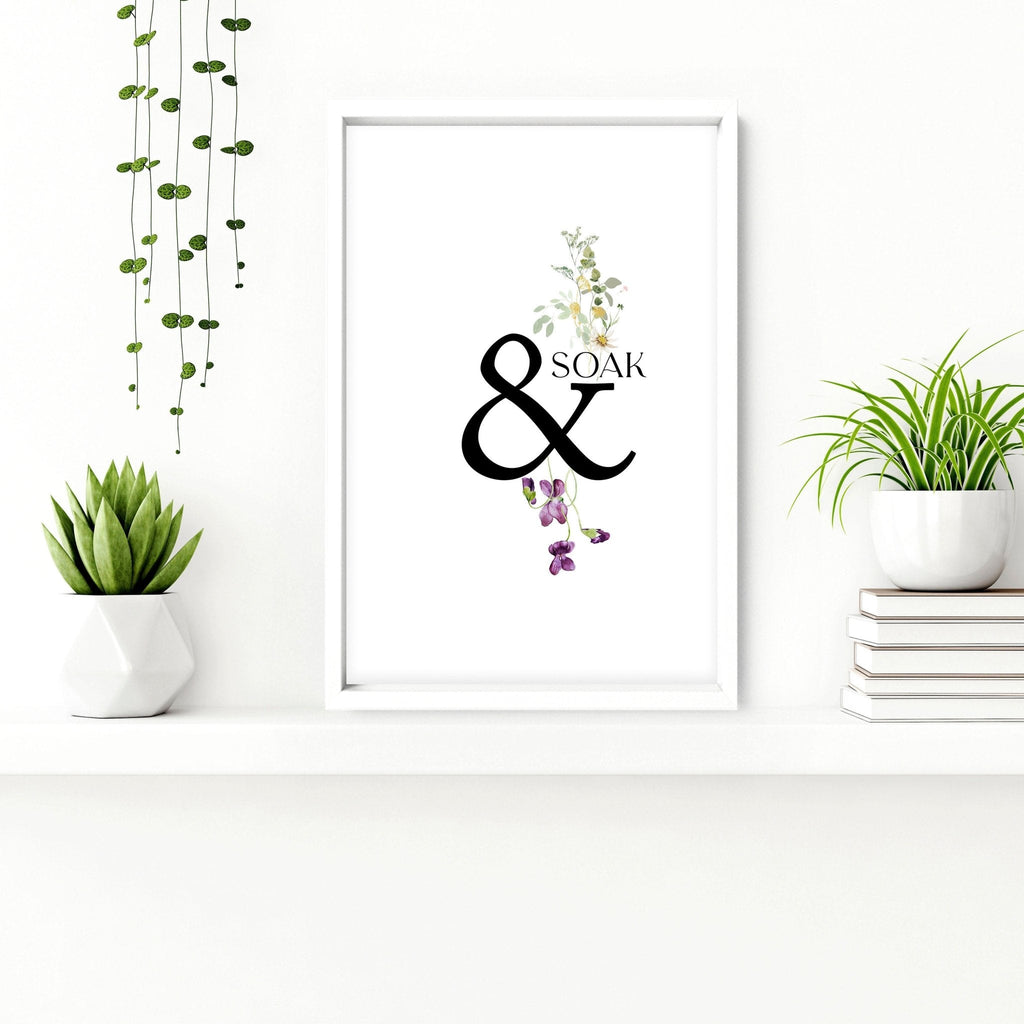 Relax Soak unwind wall art | Set of 3 art prints